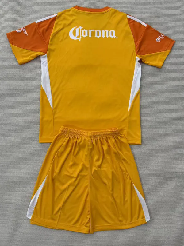 25-26 Club America Orange GoalKeeper Kids Soccer Jersey