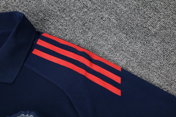25-26  Man Utd Royal blue Polo Tracksuit