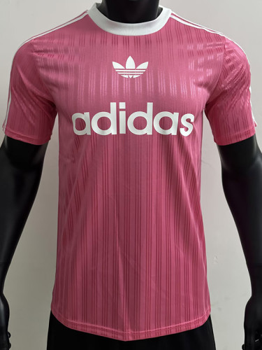 2025 AD Casual Pink Player Version Training shirts *三叶草