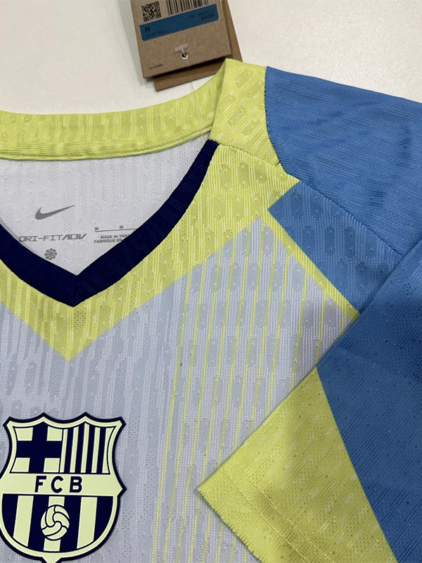 25-26 BAR Blue Yellow Special Edition Player VersionTraining shirts