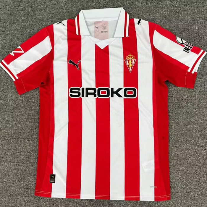 2025-26 Gijon Home Fans Soccer Jersey