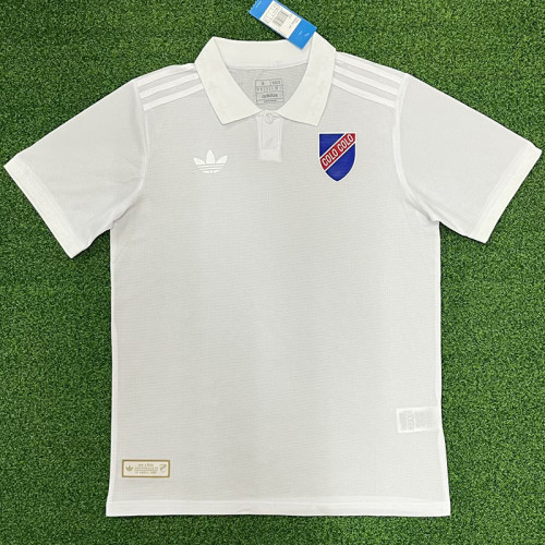 25-26 Colo-Colo 100th Anniversary White Fans Soccer Jersey