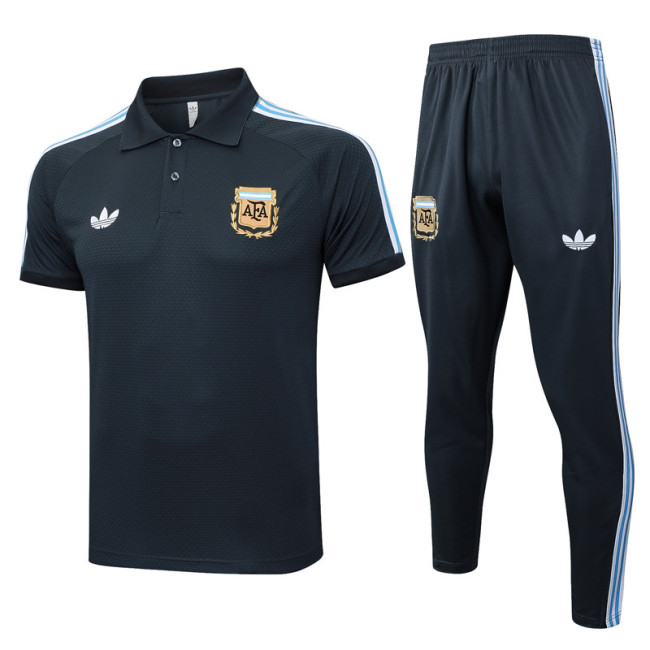 25-26 Argentina Dark gray Polo Tracksuit #C2525