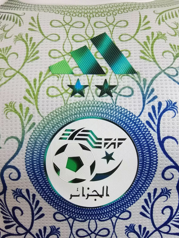 25-26 Algeria White Player Version Training shirts #A37