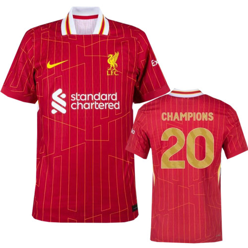 24-25 LIV Home Print CHAMPIONS # 20 Fans Soccer Jersey