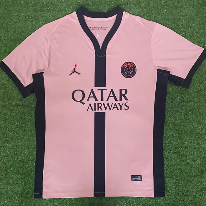 24-25 PSG Third Print PSG X Black-Pink Fans Soccer Jersey