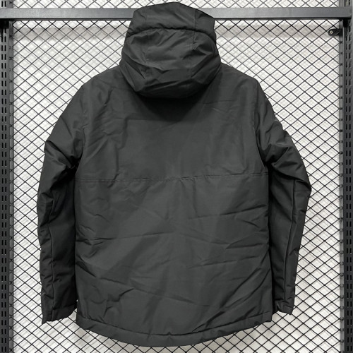 24-25 PSG Jordan Cotton Thickened warm Black Outdoor Jackets #P2加棉冲锋衣