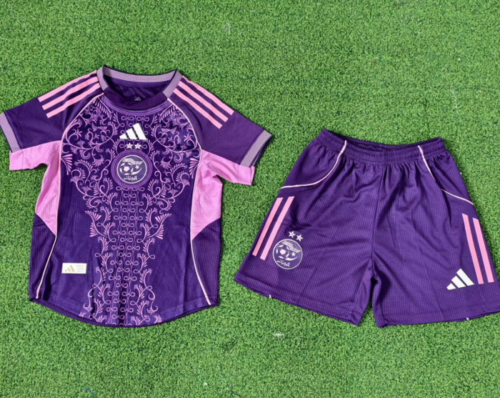 25-26 Algeria Purple Special Edition Kids Player Version Soccer Jersey(球员童装)