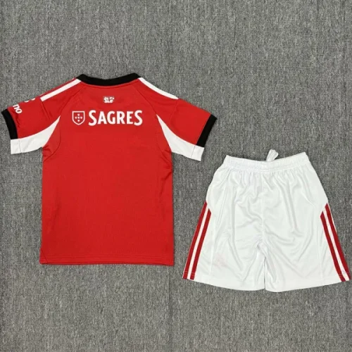 25-26 Benfca Home Kids Soccer Jersey