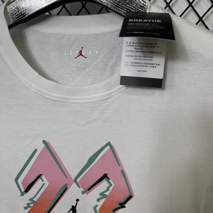 T122 Jordan White High Quality Casual T-Shirt