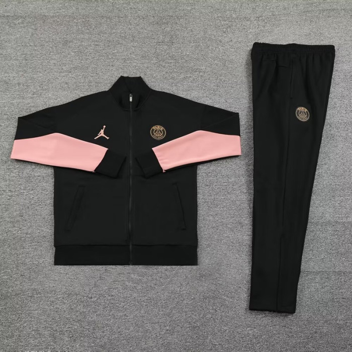 24-25 PSG Jordan Black Jacket Tracksuit #03
