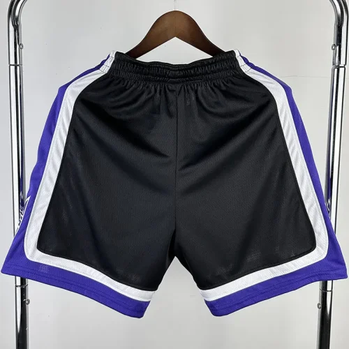 2023-24 Kings Black Away Top Quality NBA Pants