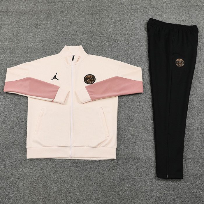 24-25 PSG Jordan Khaki Pink Jacket Tracksuit #03