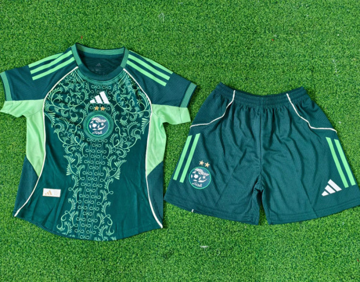 25-26 Algeria Green Special Edition Kids Player Version Soccer Jersey(球员童装)