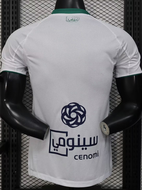 2025-26 Al-Ahli Saudi White Player Version SoccerJersey