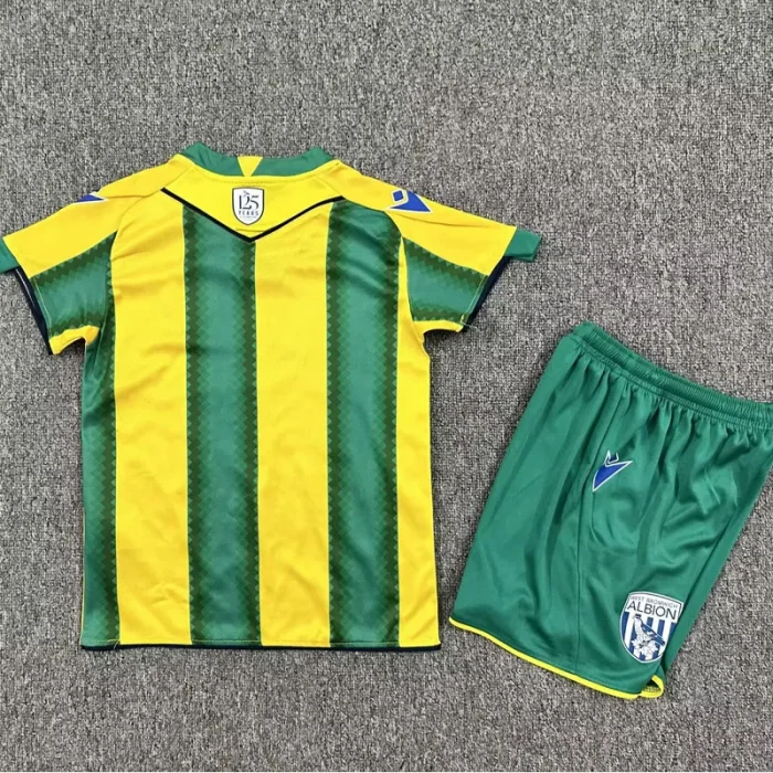 25-26 West Bromwich Away Kids Soccer Jersey
