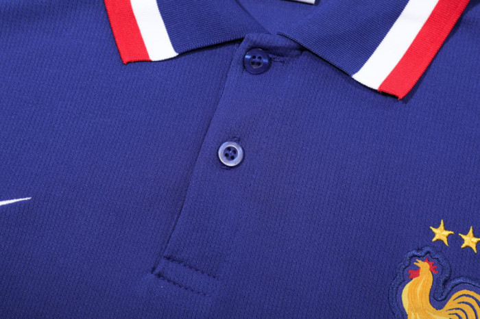 25-26 France Fancy blue Polo Tracksuit
