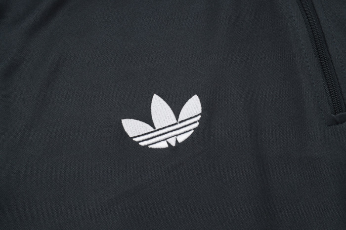2025-26 Argentina Dark gray Kids Half Pull Tracksuit#E2541(童装)(半拉链)