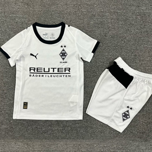 25-26 Monchengladbach Home Kids Soccer Jersey