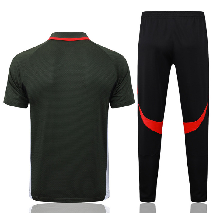 25-26 Bayern Army green Polo Tracksuit #C2533