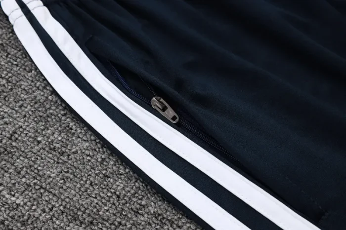 2025-26 RMA Royal blue Kids Half Pull Tracksuit#E2571(童装)(半拉链)