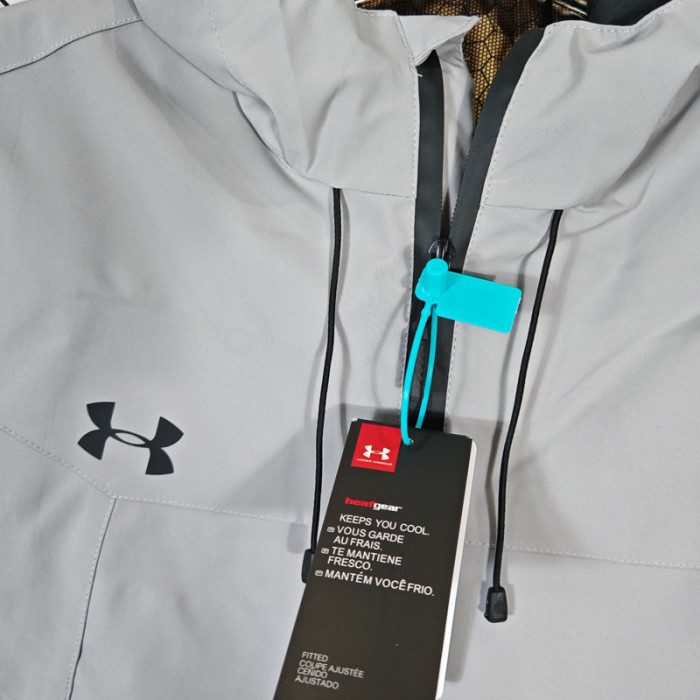2024 UA Cotton Thickened warm Grey Outdoor Jackets #A803加棉冲锋衣