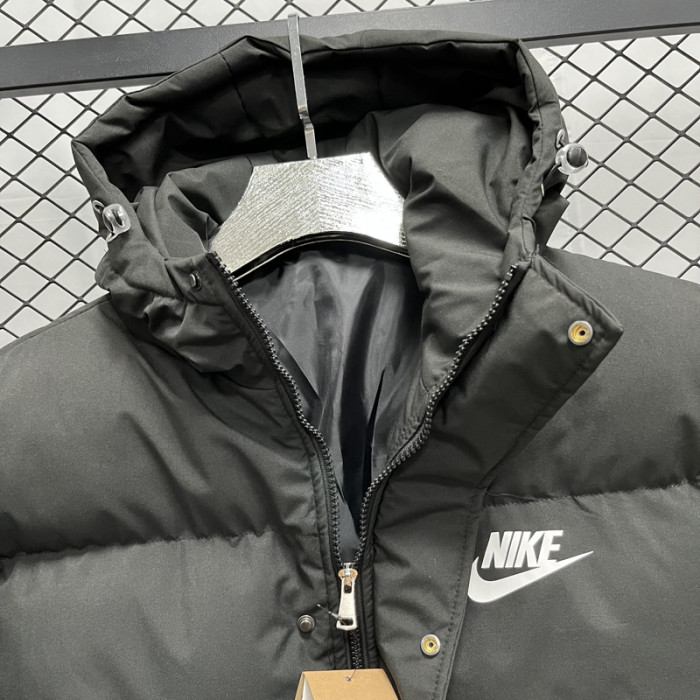 24-25 MF3 NK Black Hooded Cotton Coat #棉衣