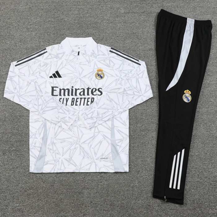 24-25 RMA White Half Pull Tracksuit (半拉链)(印花)