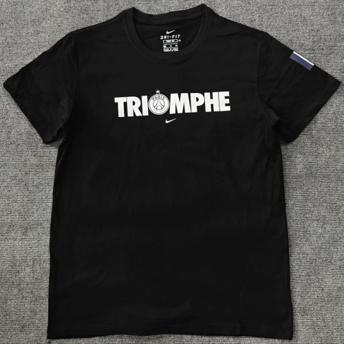 2025 PsG Black High Quality Casual T-shirt #圆领