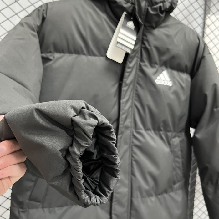 24-25 MF4 AD Black Hooded Cotton Coat #棉衣