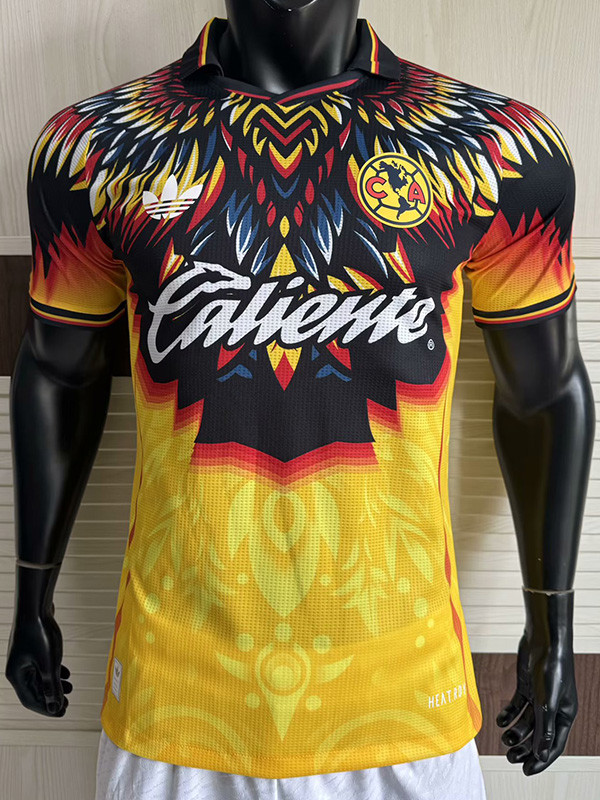 25-26 Club America Yellow Special Edition Player Version Soccer Jersey *三叶草
