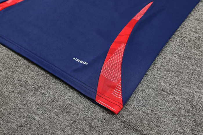 2024 AD Royal blue Tank top and shorts suit
