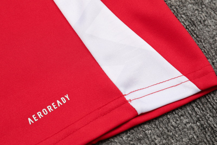 2024 AD Red Kids Half Pull Tracksuit (童装)(半拉链)