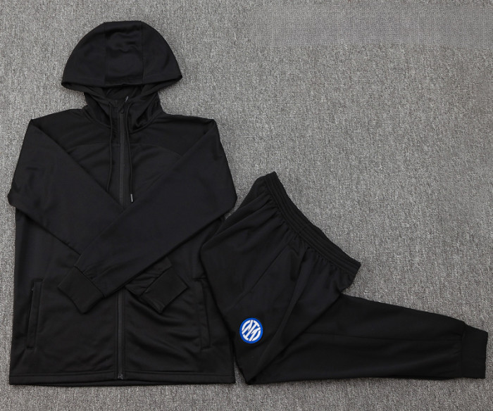 24-25 INT Black Hoodie Jacket Tracksuit #F594
