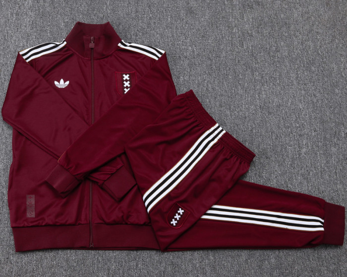 2025-26 Ajax Jujube red Jacket Tracksuit #A2520