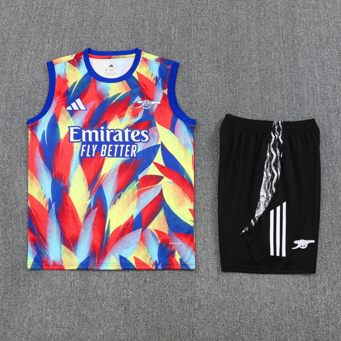 25-26 ARS Red blue Tank top and shorts suit