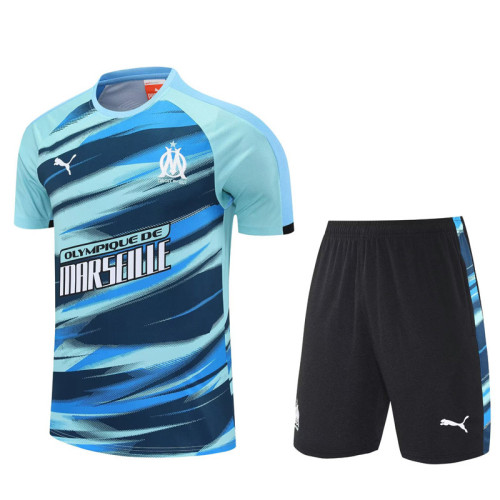 25-26 Marseille Lake blue Training Short Suit