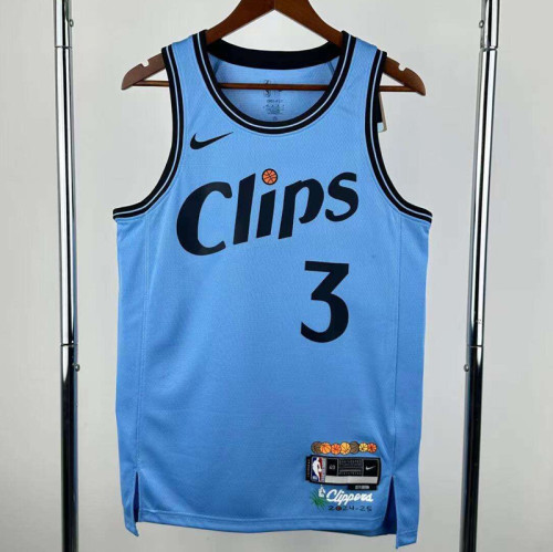 2024-25 Clippers PAUL #3 Blue City Edition Top QualityHot Pressing NBA Jersey