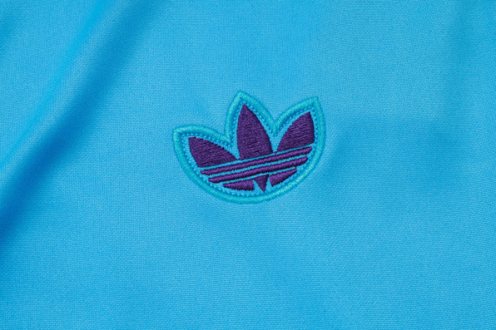 2025-26 RMA Light blue Kids Half Pull Tracksuit#E2519(童装)(半拉链)