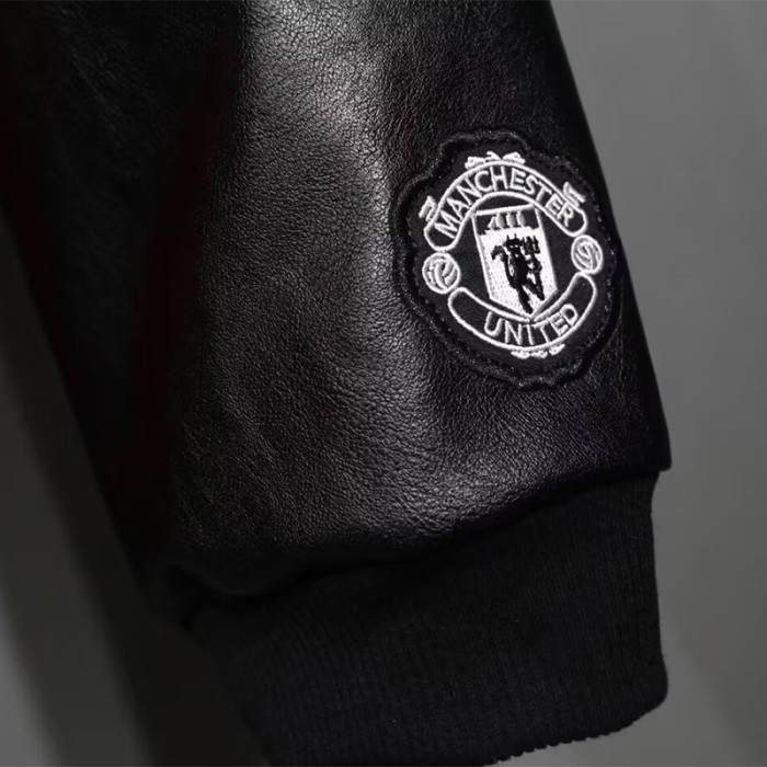 2025-26 Manchester United Red Cotton Baseball Jacket