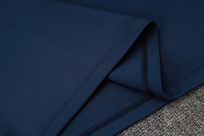 2024 NK Royal Blue Half Pull Tracksuit #05(半拉链)(红色领)