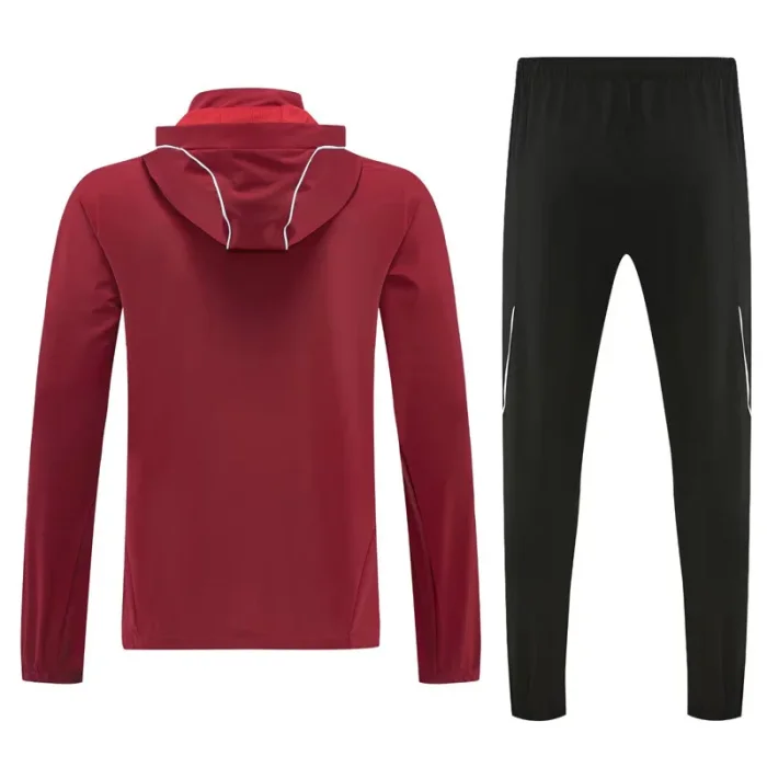 2025-26 Bayern Jujube red Hoodie Jacket Tracksuit