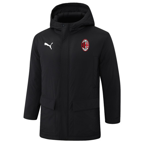 24-25 ACM Black Hooded Windbreaker Fabric Cotton Coat #G254(红标)