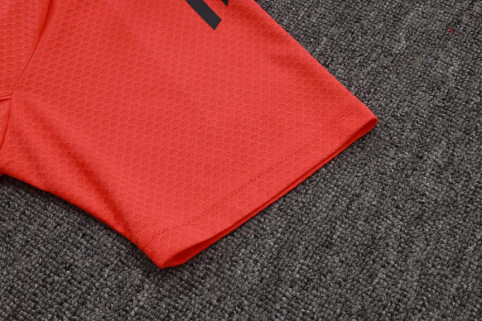 2025-26 Bayern Orange Polo Tracksuit