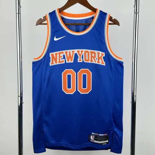 2022-23 KNICKS CLARKSON #00 Blue Top Quality HotPressing NBA Jersey