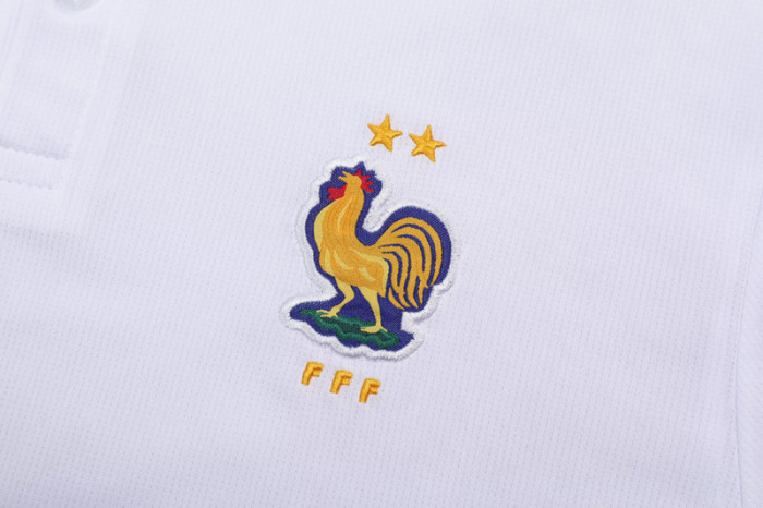 25-26 France White Polo Tracksuit