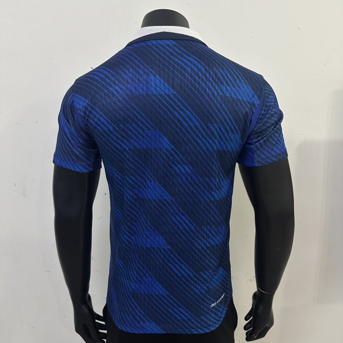26-27 France Home Player Version Soccer Jersey