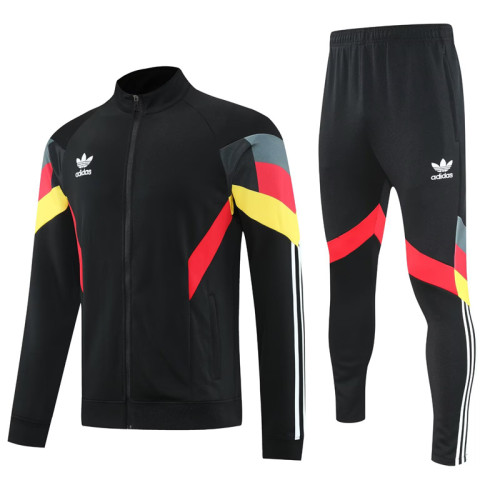 2025 AD Black Jacket Tracksuit #2308