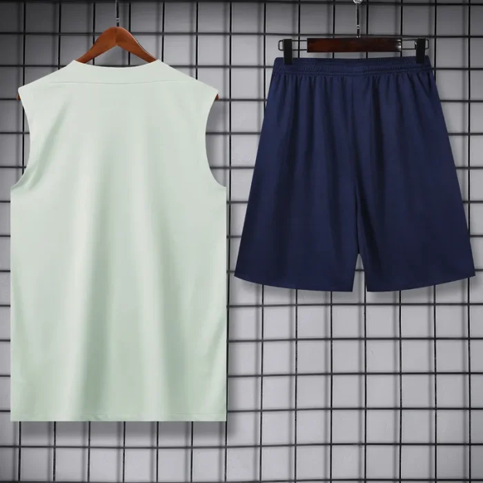 25-26 INT Light green Tank top and shorts suit