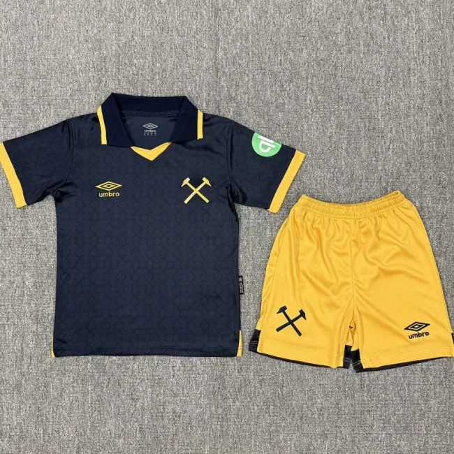 25-26 West Ham Third Kids Soccer Jersey